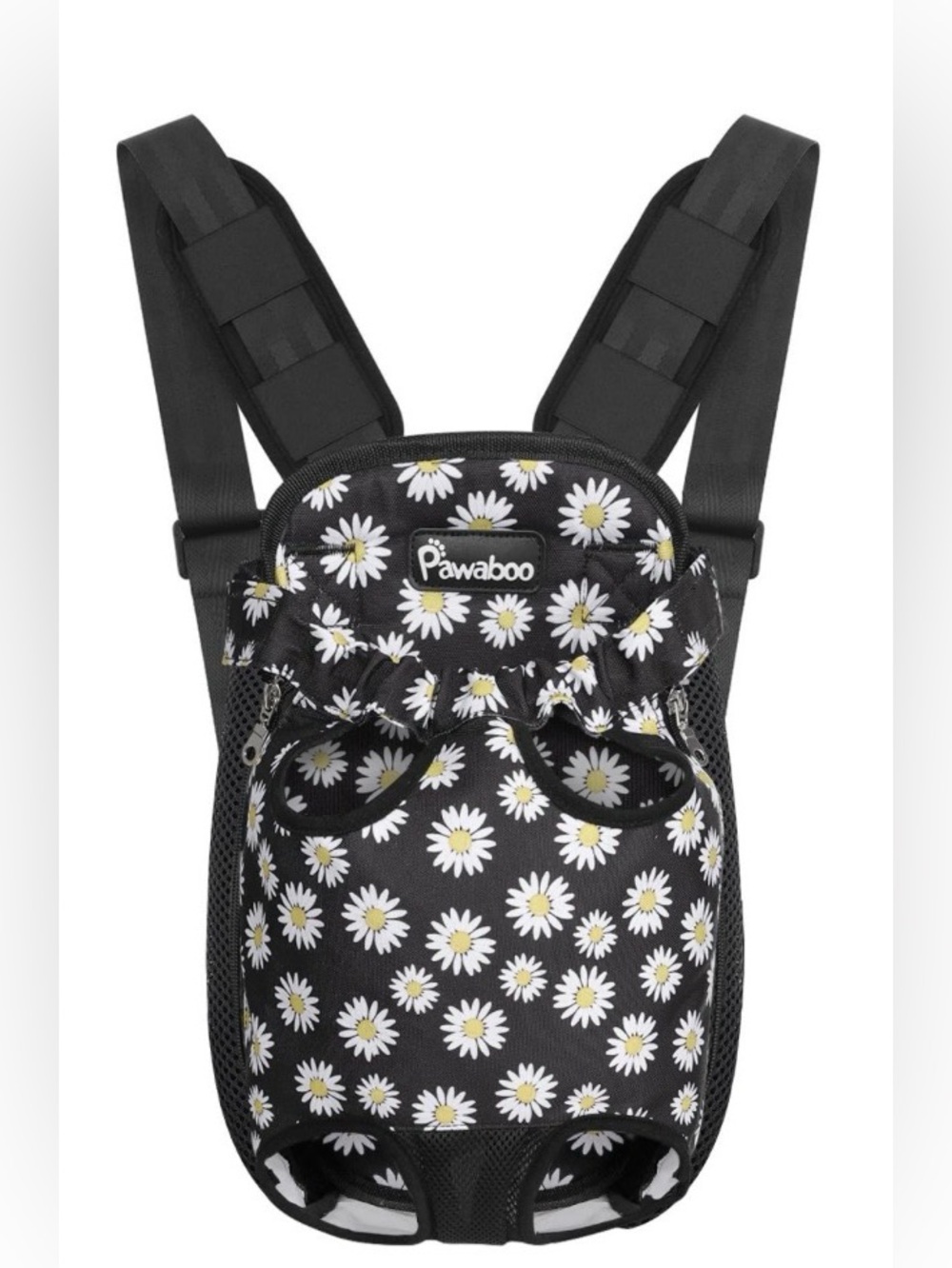 Pawaboo  Daisy Print Pet Carrier Backpack,